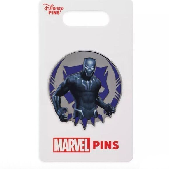 Black Panther Pin Marvel Disney New with Card - Picture 2 of 4